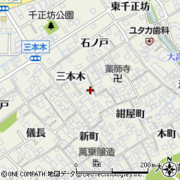 愛知県名古屋市緑区大高町三本木17周辺の地図