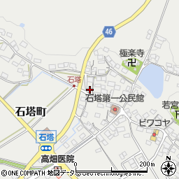 滋賀県東近江市石塔町803周辺の地図