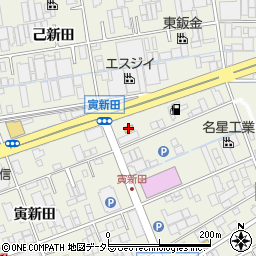 ファミリーマート緑寅新田店周辺の地図