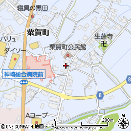 兵庫県神崎郡神河町粟賀町388周辺の地図