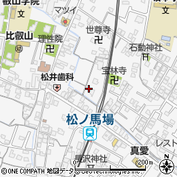 滋賀県大津市坂本4丁目15周辺の地図