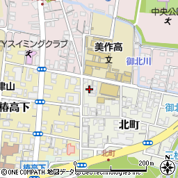 岡山県津山市北町28-5周辺の地図