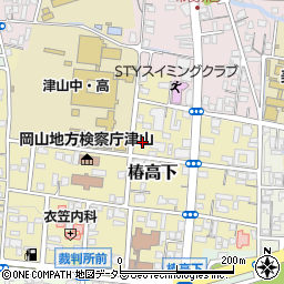 岡山県津山市椿高下104-2周辺の地図
