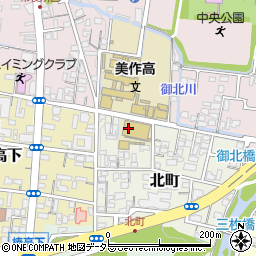 岡山県津山市北町27周辺の地図