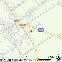 滋賀県東近江市川合町2804-3周辺の地図