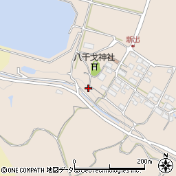 滋賀県東近江市新出町周辺の地図
