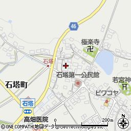 滋賀県東近江市石塔町819周辺の地図