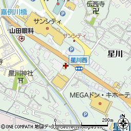 ガスト桑名西店周辺の地図