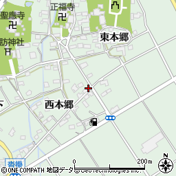 愛知県豊明市沓掛町西本郷117周辺の地図
