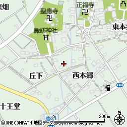 愛知県豊明市沓掛町西本郷78周辺の地図