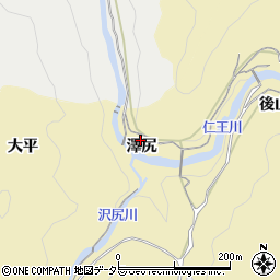 愛知県豊田市豊松町澤尻周辺の地図