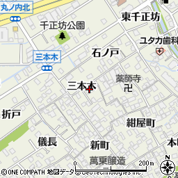 愛知県名古屋市緑区大高町（三本木）周辺の地図