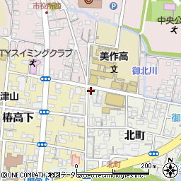 岡山県津山市北町28周辺の地図