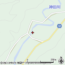 愛知県北設楽郡設楽町神田東地周辺の地図