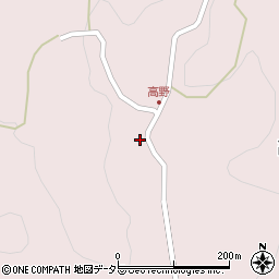 愛知県豊田市高野町（中根）周辺の地図