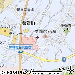 兵庫県神崎郡神河町粟賀町394周辺の地図