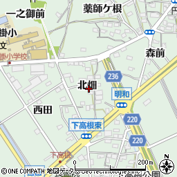 愛知県豊明市沓掛町北畑周辺の地図