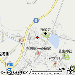 滋賀県東近江市石塔町815周辺の地図