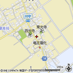 滋賀県蒲生郡竜王町川守450-1周辺の地図