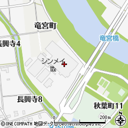 新明工業株式会社　長興寺工場周辺の地図