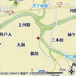 愛知県豊田市坂上町大洞周辺の地図