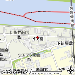 愛知県東海市南柴田町（イノ割）周辺の地図