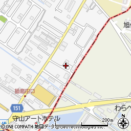 稲葉工業株式会社　守山事業所周辺の地図