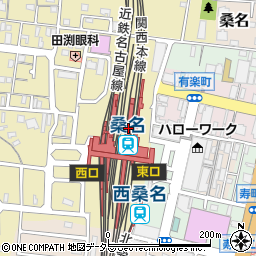 百五銀行ＪＲ桑名駅 ＡＴＭ周辺の地図