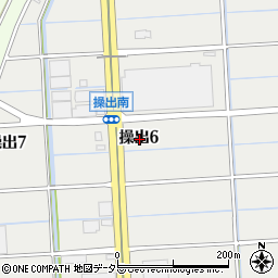 愛知県弥富市操出6丁目周辺の地図