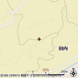 愛知県設楽町（北設楽郡）田内（中道上）周辺の地図