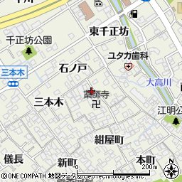 愛知県名古屋市緑区大高町（高見）周辺の地図