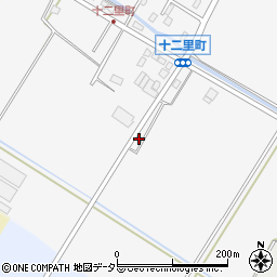 滋賀県守山市十二里町154-2周辺の地図