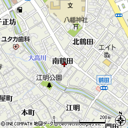 愛知県名古屋市緑区大高町南鶴田周辺の地図