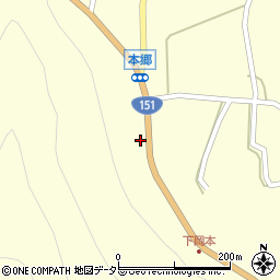 愛知県北設楽郡東栄町本郷下岡本61周辺の地図