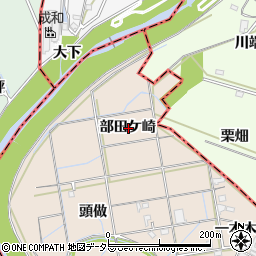 愛知県刈谷市井ケ谷町部田ケ崎周辺の地図