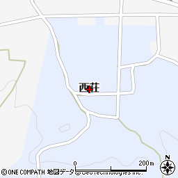 兵庫県丹波篠山市西荘周辺の地図