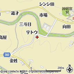 愛知県豊田市坂上町シンシ田周辺の地図