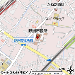 滋賀県野洲市周辺の地図