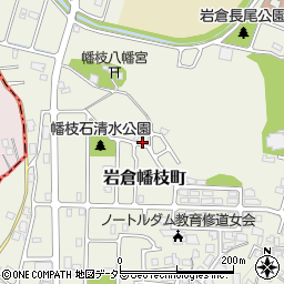 京都府京都市左京区岩倉幡枝町周辺の地図