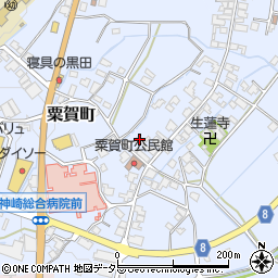 兵庫県神崎郡神河町粟賀町509周辺の地図