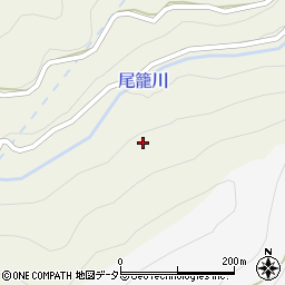 愛知県北設楽郡東栄町月尾篭沢周辺の地図