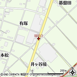 福田口周辺の地図