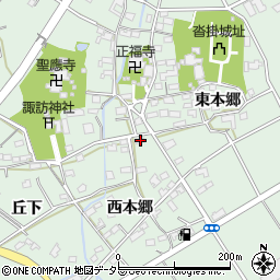 愛知県豊明市沓掛町西本郷63周辺の地図