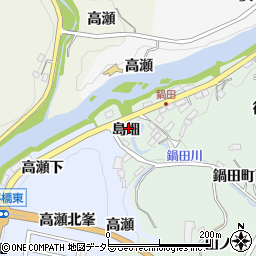 愛知県豊田市鍋田町島畑周辺の地図