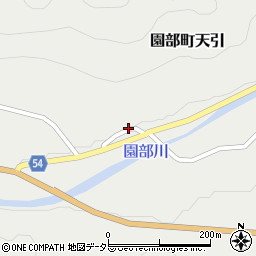 京都府南丹市園部町天引岡北周辺の地図