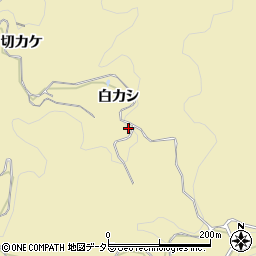 愛知県豊田市坂上町白カシ周辺の地図