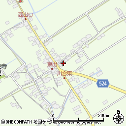 滋賀県東近江市川合町650周辺の地図