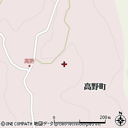 愛知県豊田市高野町前田周辺の地図