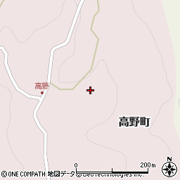 愛知県豊田市高野町（前田）周辺の地図