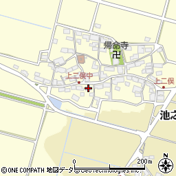 滋賀県東近江市上二俣町1067周辺の地図